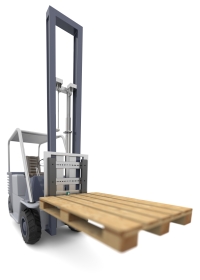 With its small design, the ultrasonic sensor Varikont L2 Series perfectly fits on the hanger rod above the forklift and detects the pallet position